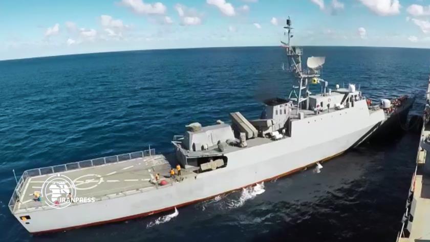 Iranpress: Latest footages of Iranian Army Navy fleet presence in Atlantic Ocean 