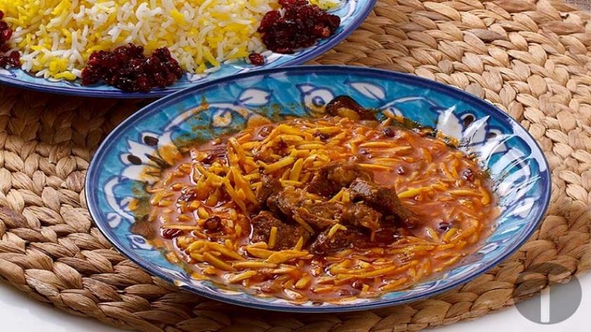 Iranpress: Iranian Food: Khoresh-e-Khalal Badam (Slivered Almonds Stew)