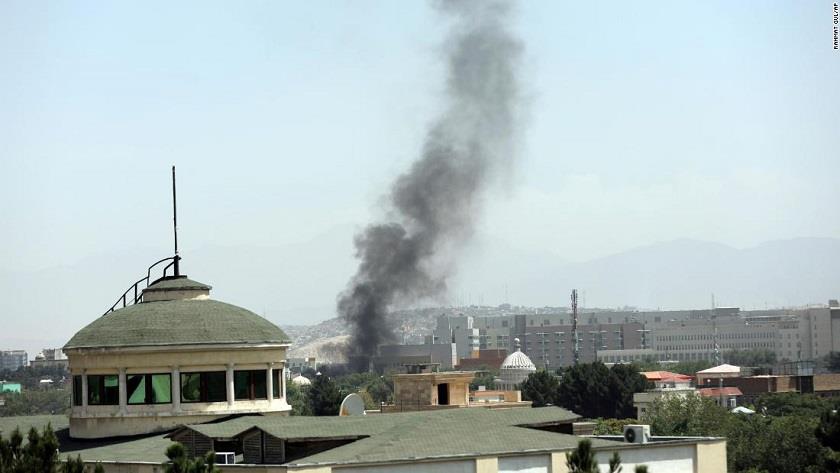 Iranpress: American flag is down at US Embassy in Kabul