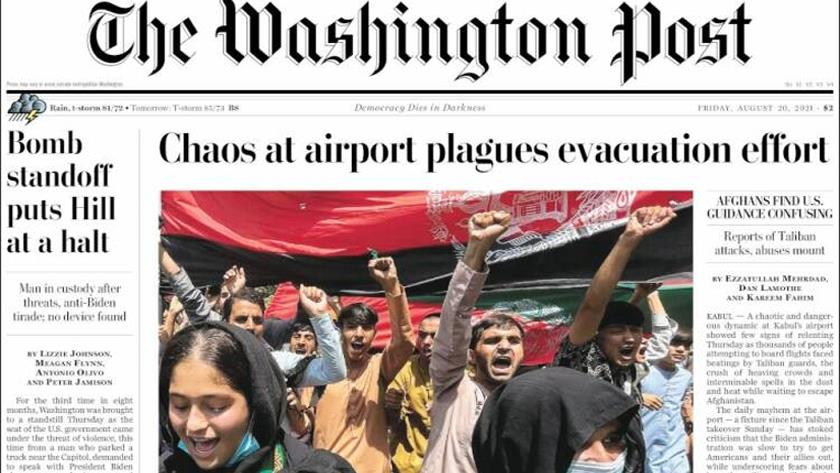 Iranpress: World Newspapers: Chaos at airport plagues evacuation effort