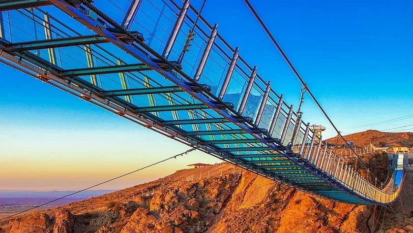 Iranpress: Hir glass suspension bridge, Ardabil tourist attraction