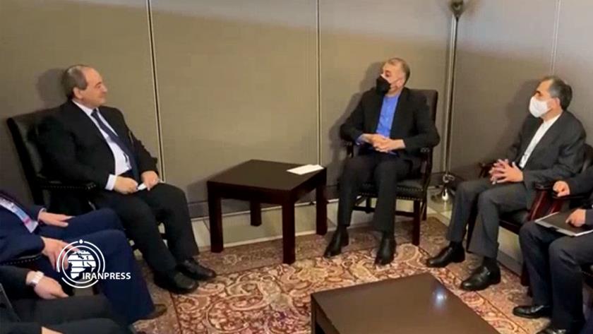 Iranpress: Iranian and Syrian FM discuss latest mutual ties