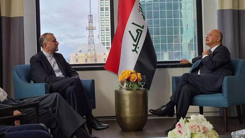 Iranpress: Iranian FM, President of Iraq stress improving ties