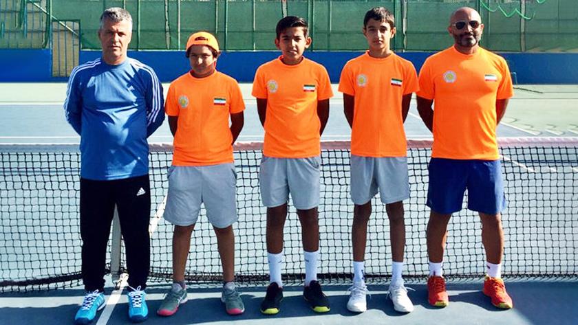 Iranpress: Iranian boys tennis players stands 1st in West Asian Competitions