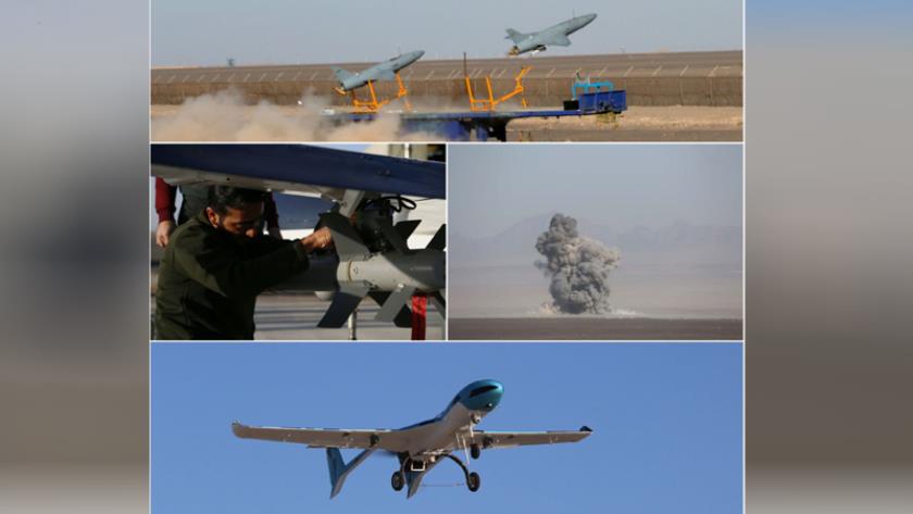 Iranpress: Iran showcases abilities of home-made drones in Air Force drill