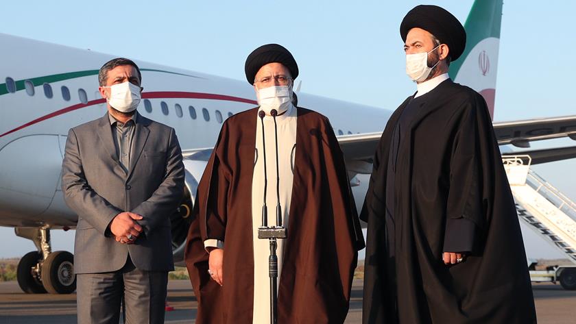 Iranpress: President Raisi arrives in Ardabil, northwestern Iran