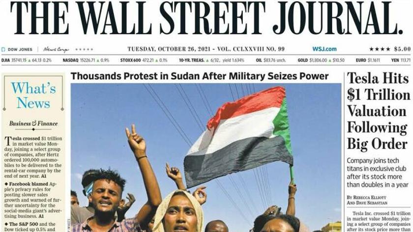 Iranpress: World Newspapers: Thousands protest in Sudan after military seizes power