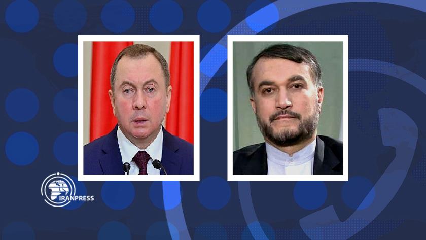 Iranpress: Iran, Belarus FMs discuss issues of mutual concern
