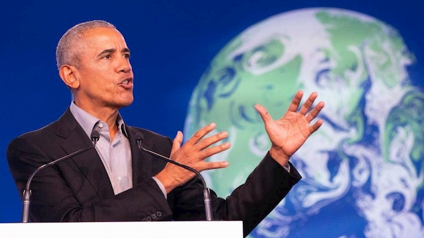 Iranpress: Obama slams Trump in COP26 speech