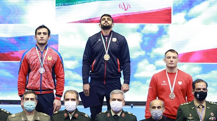Iranpress: Iran freestyle team 2nd in 35th World Military Wrestling Championship