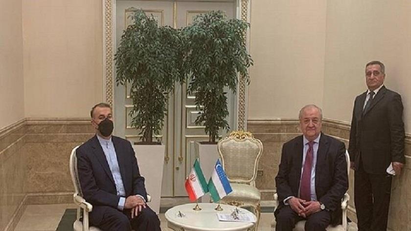 Iranpress: Iran FM confers with Uzbek counterpart on bilateral ties
