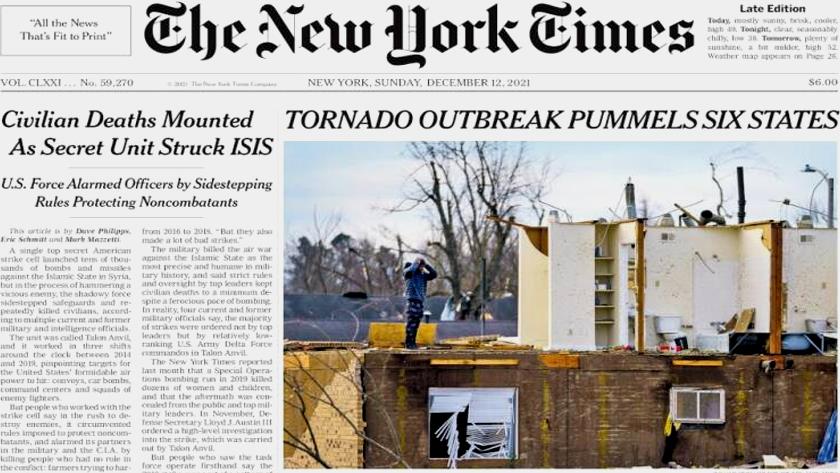 Iranpress: World Newspapers: Tornado outbreak pummels six states
