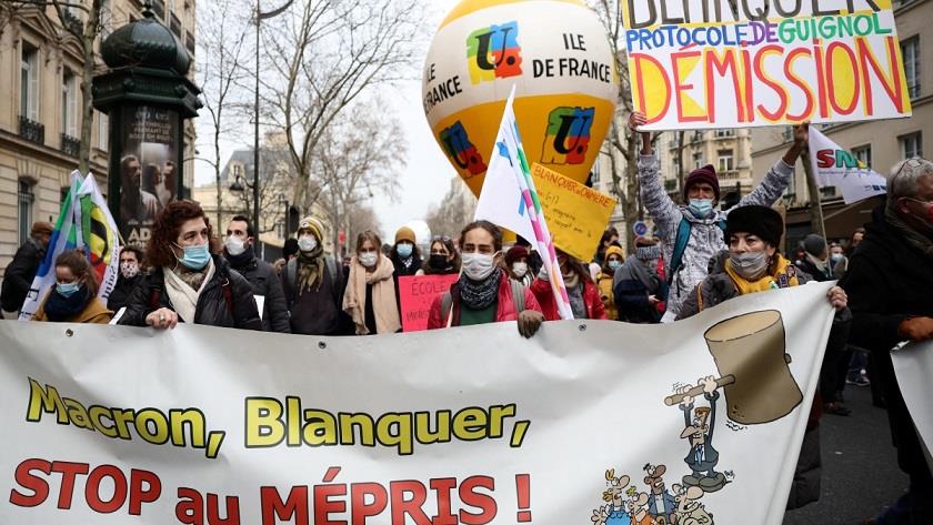 Iranpress: French teachers strike over 