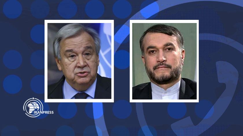 Iranpress: Amir-Abdollahian, Guterres confer on Vienna talks over phone