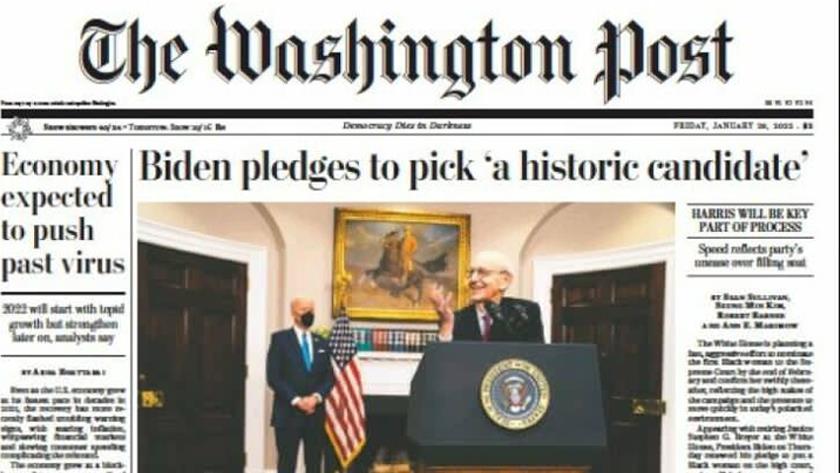 Iranpress: World newspapers: Biden pledged to pick a historic candidate