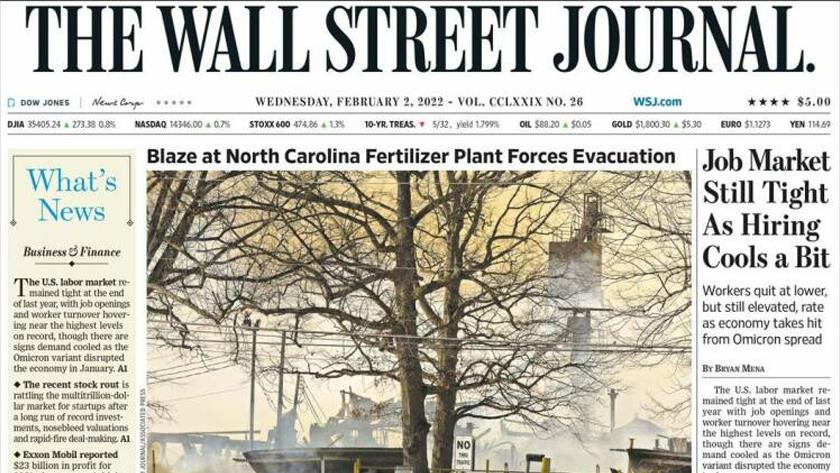 Iranpress: World Newspapers: Blaze at US fertilizer plant forces evacuation