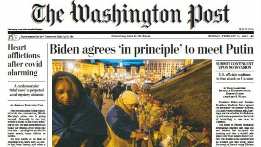 Iranpress: World Newspapers: Biden agrees ‘in principle’ to meet Putin