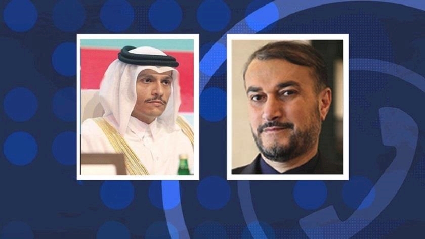 Iranpress: Iran, Qatar FMs discuss issues of mutual interest