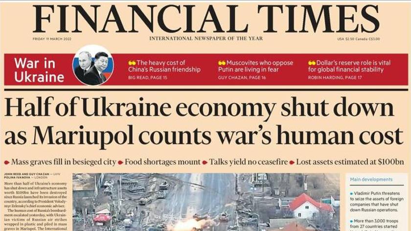 Iranpress: World Newspapers: Half of Ukraine economy shut down