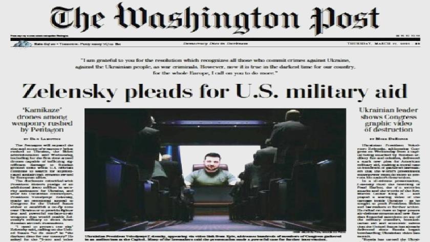 Iranpress: World Newspapers: Zelensky pleads for US military aid