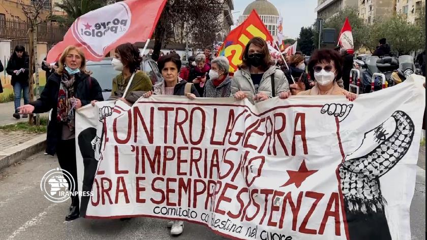 Iranpress: Italians protest against NATO warmongering policies