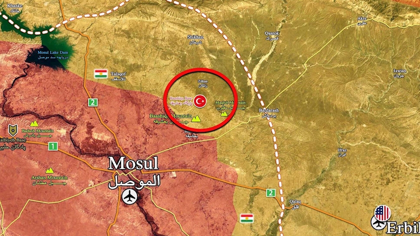 Iranpress: Several rockets target Turkish forces in Bashiqa base in Iraq