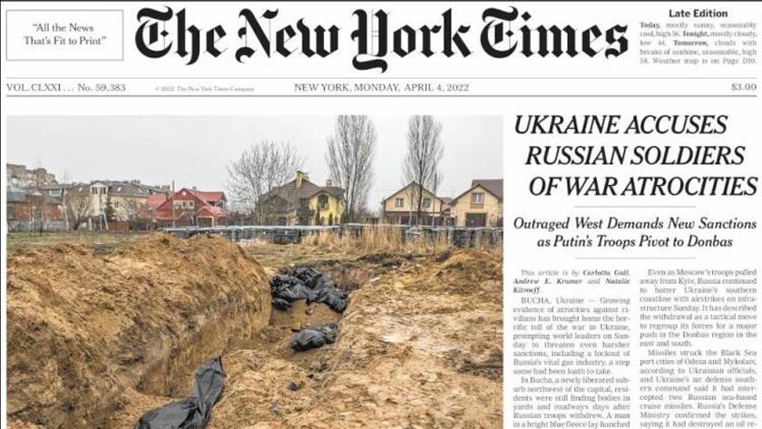 Iranpress: World Newspapers: Ukraine accuses Russian soldiers of war atrocities