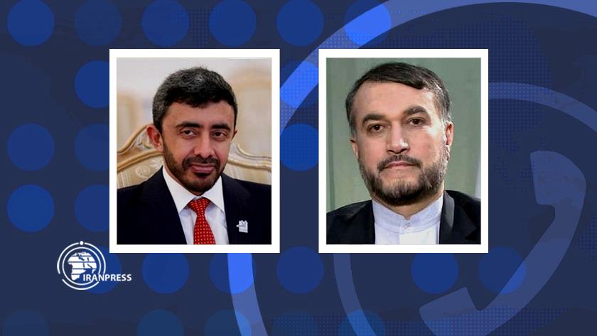 Iranpress: Iran, UAE FMs talk about new region conditions