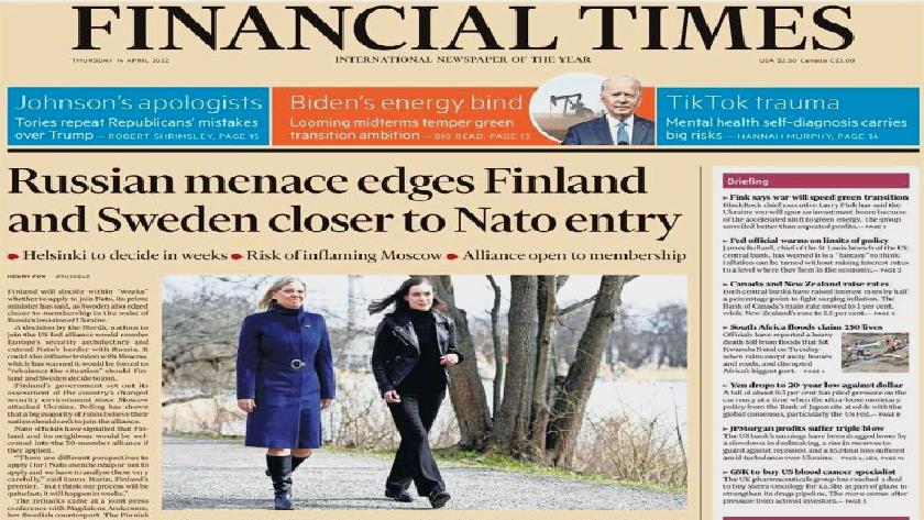 Iranpress: World Newspapers: Russian menace edges Finland and Sweden closer to NATO entry