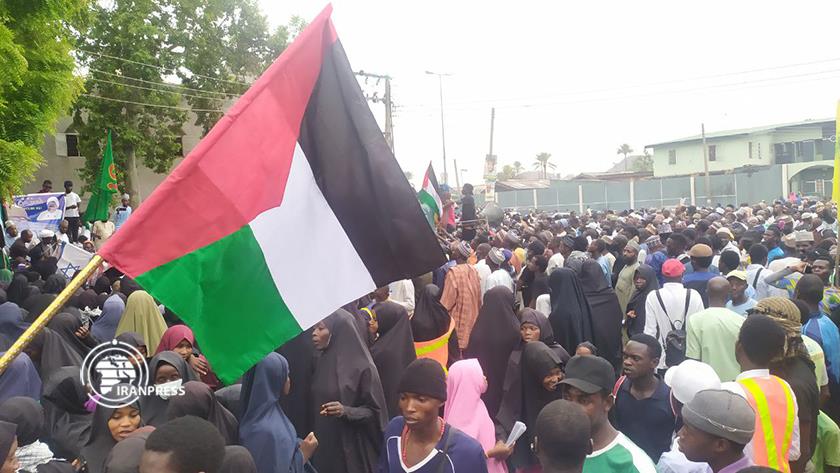 Iranpress: Nigerians voice solidarity with Palestinians in Int