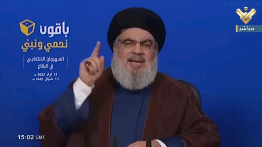 Iranpress: Nasrallah: Sunday vote, message to all conspirators against Resistance
