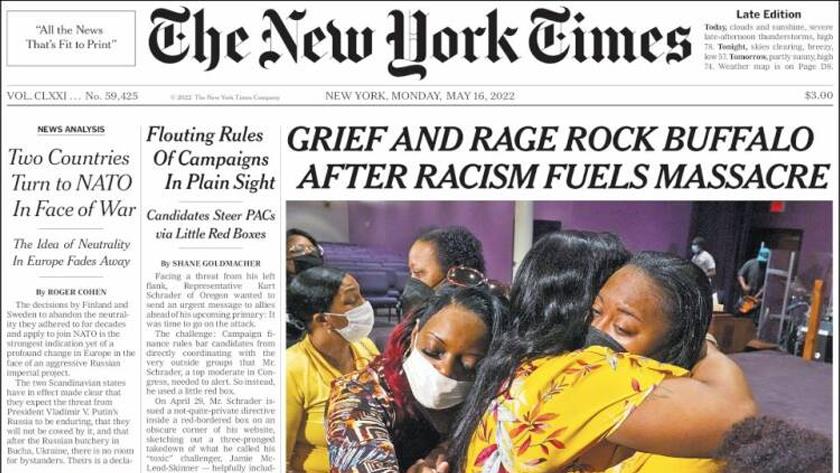 Iranpress: World Newspapers: Grief and rage rock Buffalo after racism fuels massacre