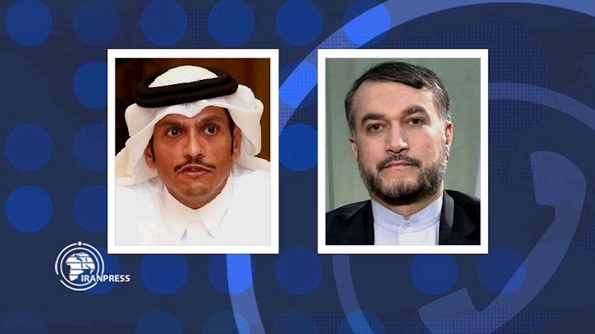 Iranpress: Iran, Qatar Foreign Minsters confer via phone call