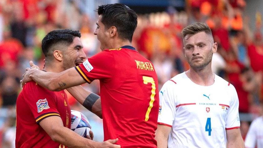 Iranpress: Spain go top of Group A2 in UEFA Nations League 2022