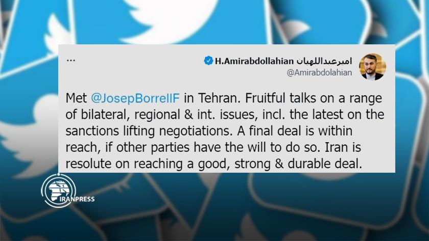 Iranpress: A final deal is within reach: FM