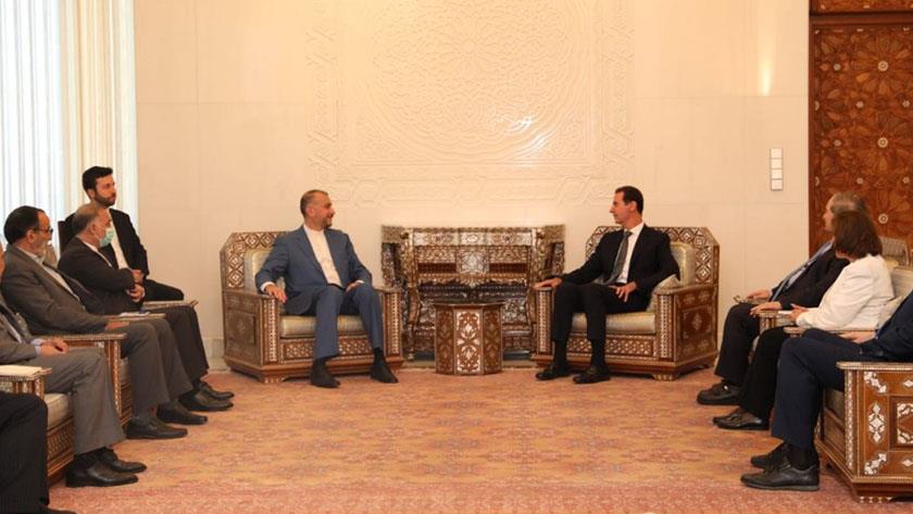 Iranpress: Iranian FM, Syrian President discuss expanding relations