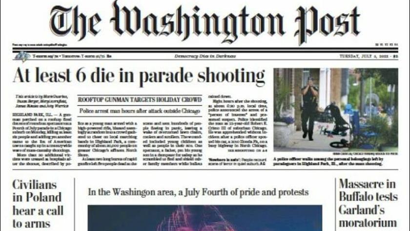 Iranpress: World Newspapers: At least 6 die in US parade shooting