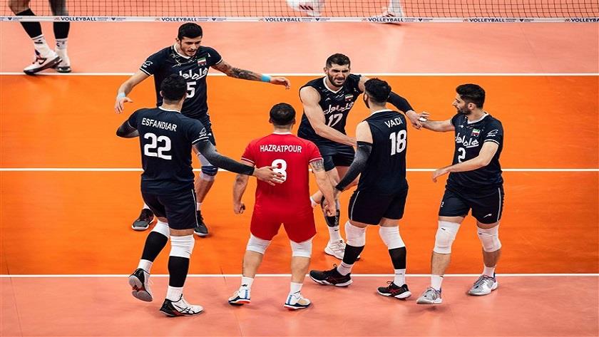 Iranpress: Iran wins over Slovenia in VNL 2022