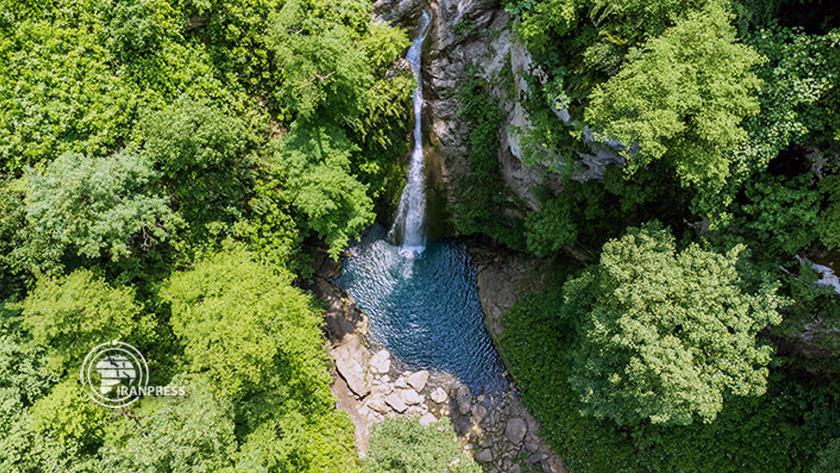 Iranpress: Shirabad waterfall; glory in forests of Iran