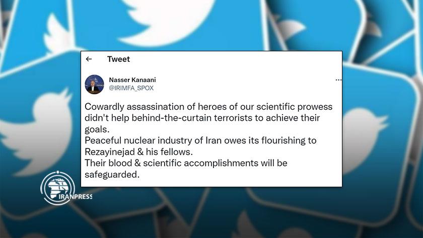 Iranpress: Iran MFA spokesman reminds assassination of nuclear scientist