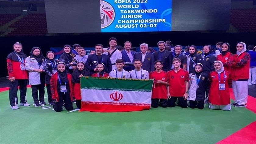 Iranpress: Iranian Taekwondo team stands runners-up in  world junior competition