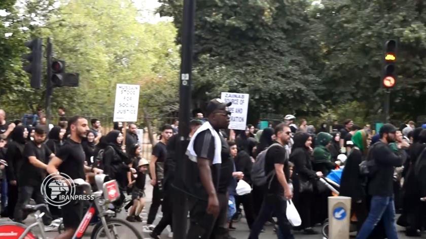Iranpress: Musilms in London hold Ashura processions