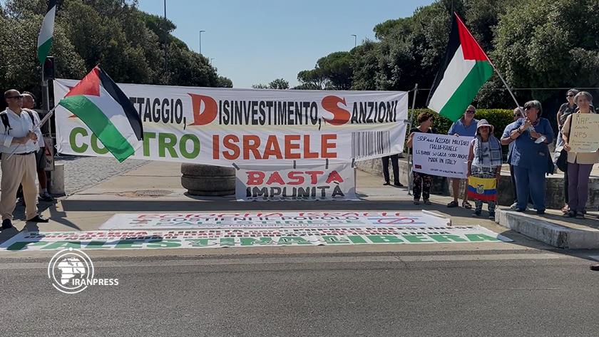 Iranpress: Italian people express solidarity with Gaza