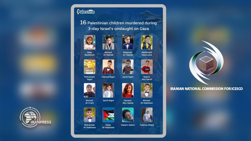 Iranpress: 16 Palestinian children murdered in Israeli onslaught in Gaza