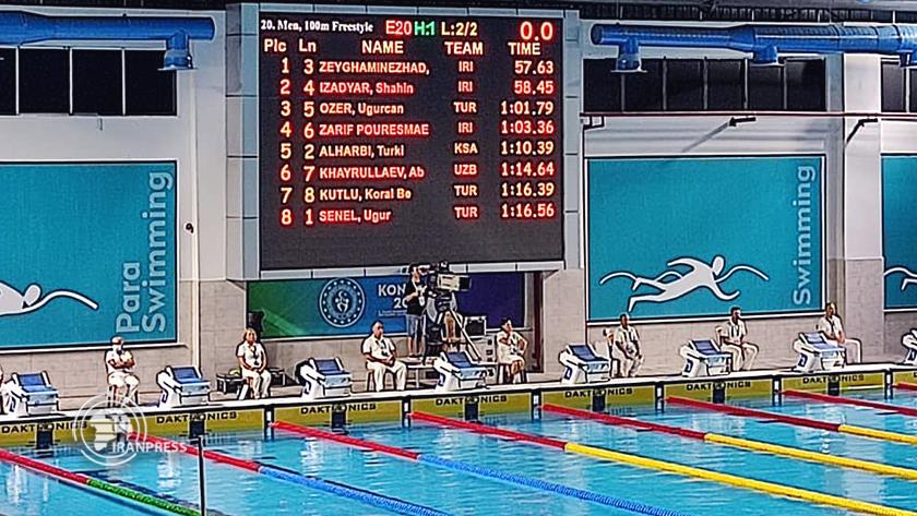 Iranpress: Konya games: Iranian para-swimmer wins gold in 150 m
