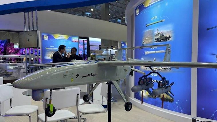 Iranpress: Sleek Iranian drones showcased in Army 2022 Expo