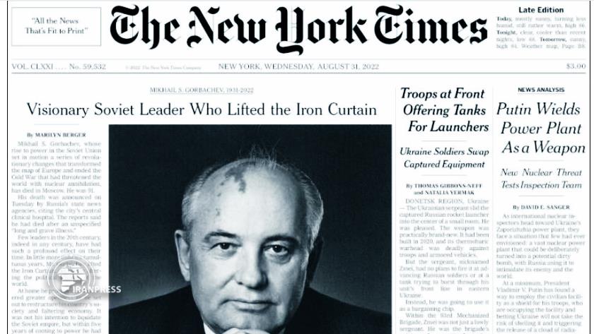 Iranpress: World Newspapers: Gorbachev, reformist Soviet leader, is dead at 91