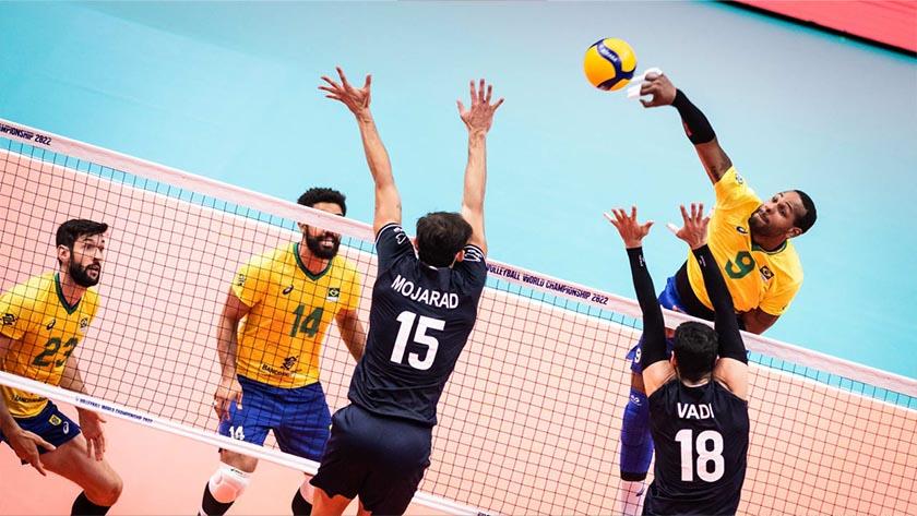 Iranpress: FIVB World Championship: Brazil 3-0 Iran
