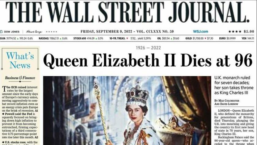 Iranpress: World Newspapers: Queen Elizabeth II dies aged 96