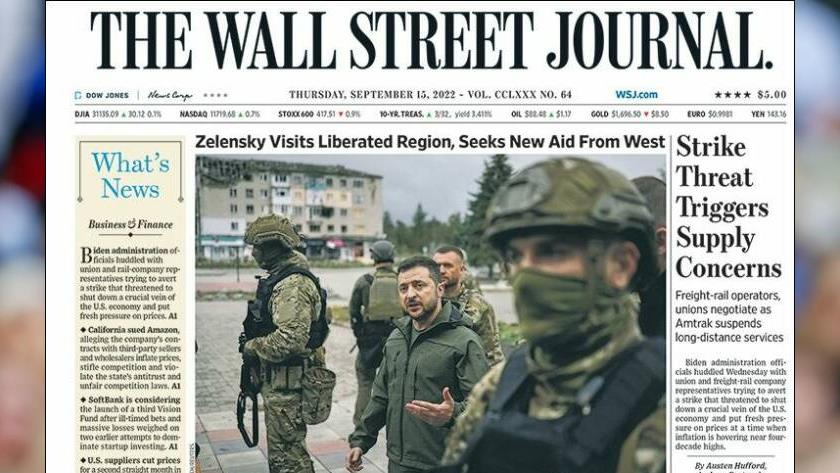 Iranpress: World Newspapers: Zelensky visits liberated region, seeks new aid from West 